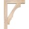Ekena Millwork Balboa Block Smooth Bracket w/ Offset Brace, Douglas Fir, 5 1/2"W x 22"D x 30"H BKT0604X22X30BOA05SDF - alternate 2